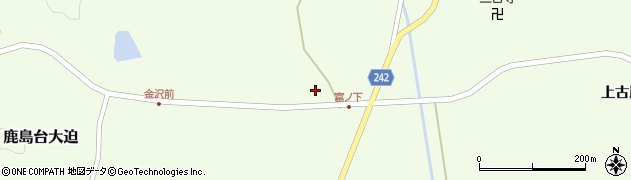 宮城県大崎市鹿島台大迫（北金沢）周辺の地図