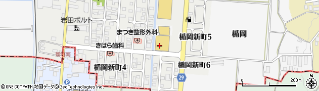 ヤマザワ村山店周辺の地図