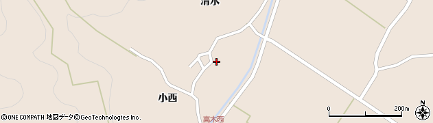 宮城県石巻市高木内田周辺の地図