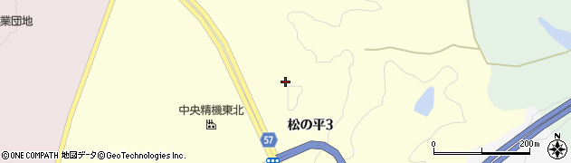 宮城県大衡村（黒川郡）松の平周辺の地図