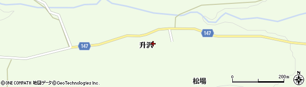 宮城県大和町（黒川郡）吉田（升沢）周辺の地図