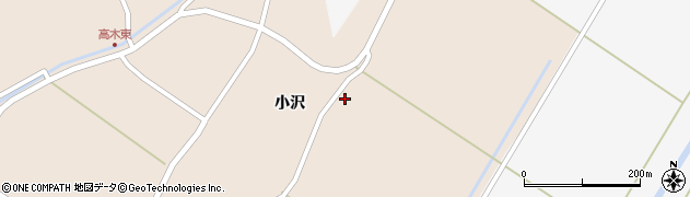宮城県石巻市高木（小沢前）周辺の地図