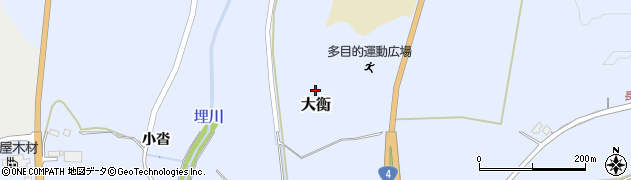 宮城県黒川郡大衡村大衡周辺の地図