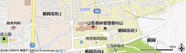 村山総合支庁北村山地域振興局　旅券窓口周辺の地図