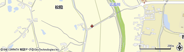 宮城県大崎市鹿島台広長水鶏川周辺の地図
