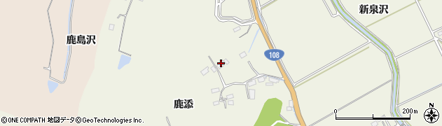 宮城県石巻市広渕鹿添周辺の地図