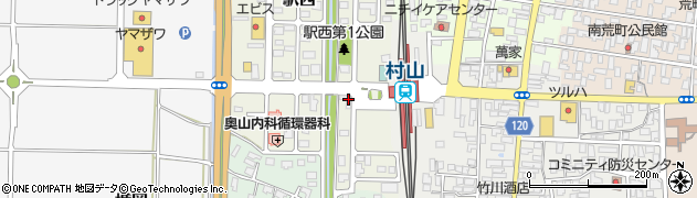 トヨタレンタリース山形村山駅西口店周辺の地図