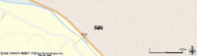 新潟県村上市長坂周辺の地図
