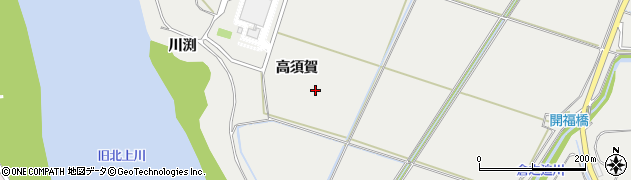 宮城県石巻市東福田（高須賀）周辺の地図