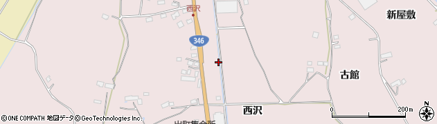 宮城県大崎市鹿島台木間塚西沢164周辺の地図