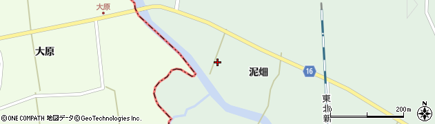 宮城県大郷町（黒川郡）大松沢（泥畑前）周辺の地図