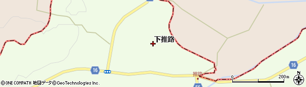 宮城県大衡村（黒川郡）駒場（下推路）周辺の地図