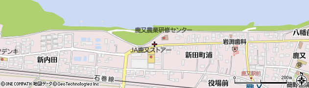 宮城県石巻市鹿又新田町浦117周辺の地図