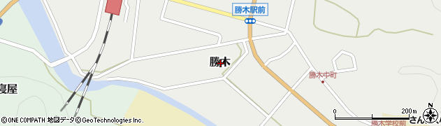 新潟県村上市勝木周辺の地図