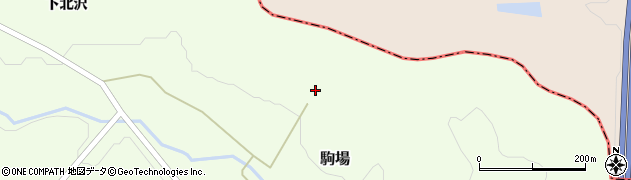 宮城県大衡村（黒川郡）駒場（北沢）周辺の地図
