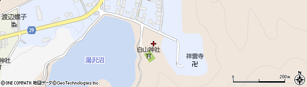 山形県村山市湯沢周辺の地図