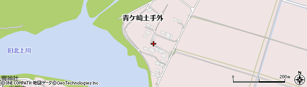 宮城県石巻市大森（青ケ崎土手外）周辺の地図