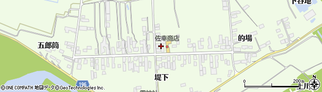 宮城県石巻市小船越（堤下）周辺の地図