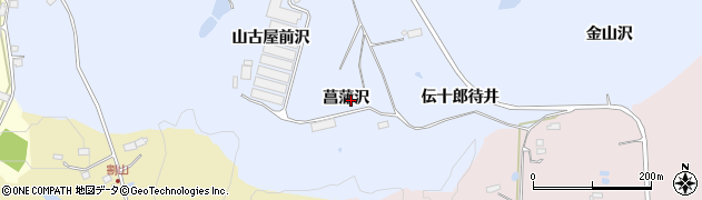 宮城県大崎市鹿島台船越（菖蒲沢）周辺の地図