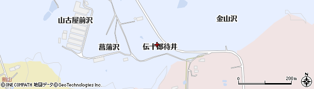 宮城県大崎市鹿島台船越伝十郎待井周辺の地図