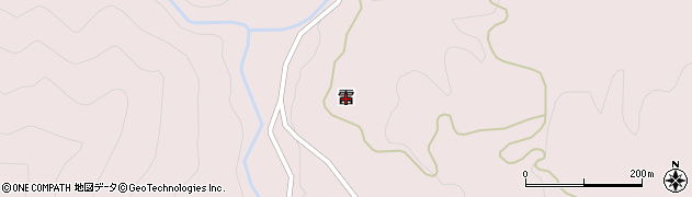 新潟県村上市雷周辺の地図