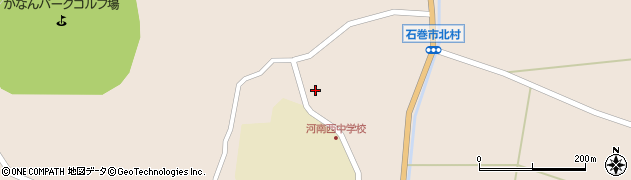 宮城県石巻市北村（小崎一）周辺の地図
