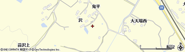 宮城県大崎市松山長尾（表沢）周辺の地図