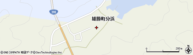 宮城県石巻市雄勝町分浜分浜周辺の地図