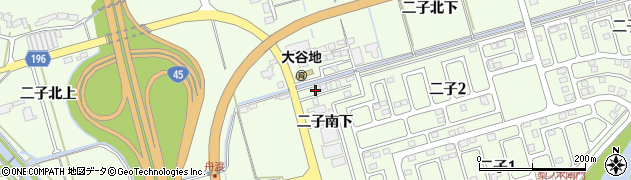宮城県石巻市小船越（二子南下）周辺の地図