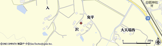 宮城県大崎市松山長尾（沢）周辺の地図