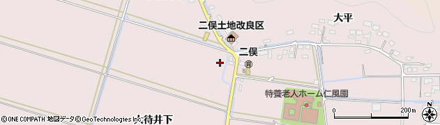 宮城県石巻市大森大待井下周辺の地図