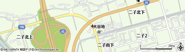 宮城県石巻市小船越（二子北上）周辺の地図