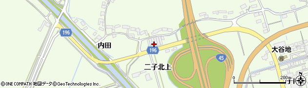 宮城県石巻市小船越二子北上102周辺の地図