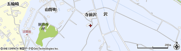 宮城県大崎市鹿島台船越寺前沢周辺の地図