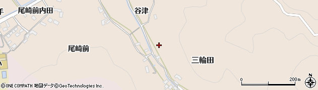 宮城県石巻市三輪田谷津周辺の地図
