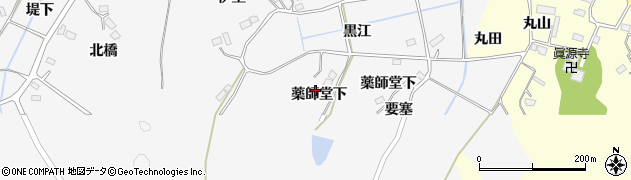 宮城県大崎市松山金谷（薬師堂下）周辺の地図