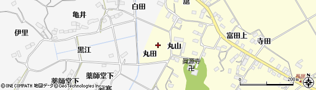 宮城県大崎市松山長尾（丸田）周辺の地図