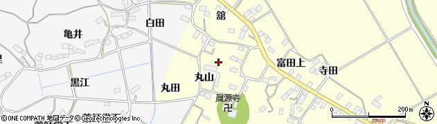 宮城県大崎市松山長尾丸山周辺の地図
