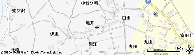 宮城県大崎市松山金谷亀井周辺の地図