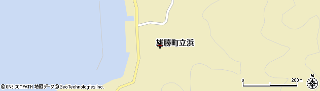 宮城県石巻市雄勝町立浜（立浜）周辺の地図