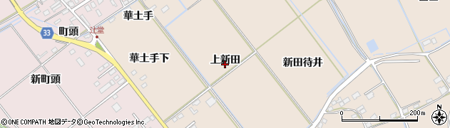宮城県石巻市三輪田（上新田）周辺の地図
