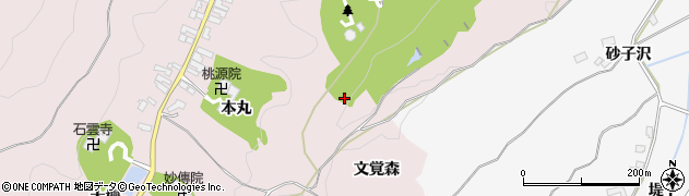宮城県大崎市松山千石（文覚森）周辺の地図