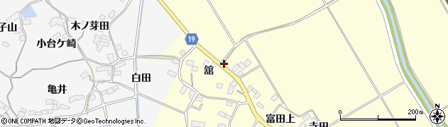 宮城県大崎市松山長尾（舘下）周辺の地図