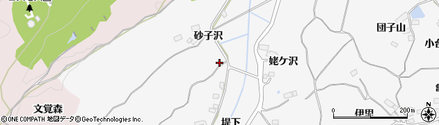 宮城県大崎市松山金谷（砂子沢東）周辺の地図