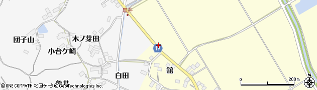 宮城県大崎市松山長尾周辺の地図