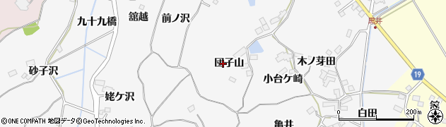 宮城県大崎市松山金谷団子山周辺の地図