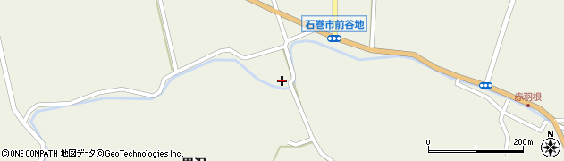 宮城県石巻市前谷地黒沢1周辺の地図