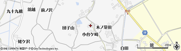 宮城県大崎市松山金谷（小台ケ崎）周辺の地図