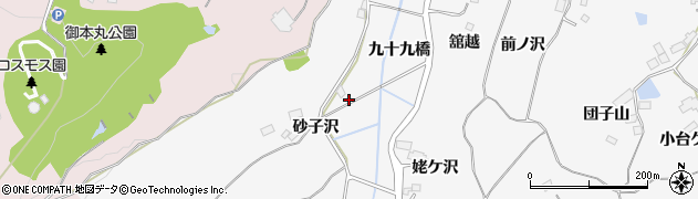 宮城県大崎市松山金谷九十九橋周辺の地図