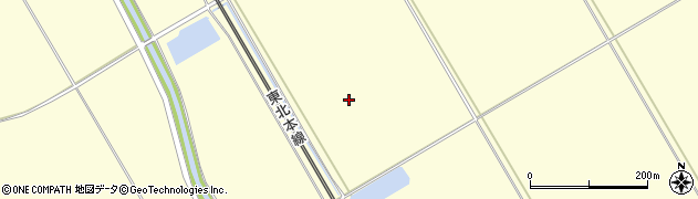 宮城県大崎市松山長尾（宝分）周辺の地図